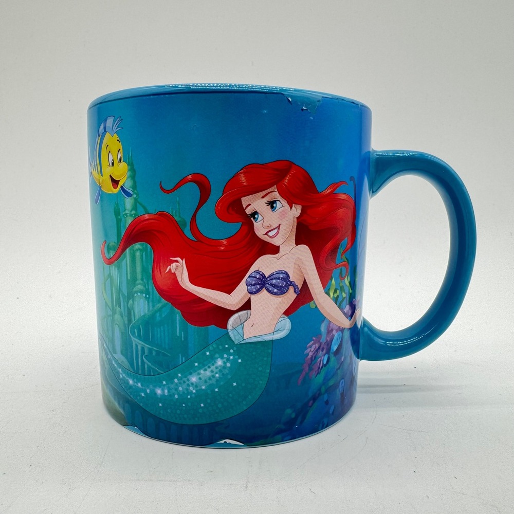 Disney Little Mermaid Musical Mug Ariel Under The Sea Blue Tested And Works